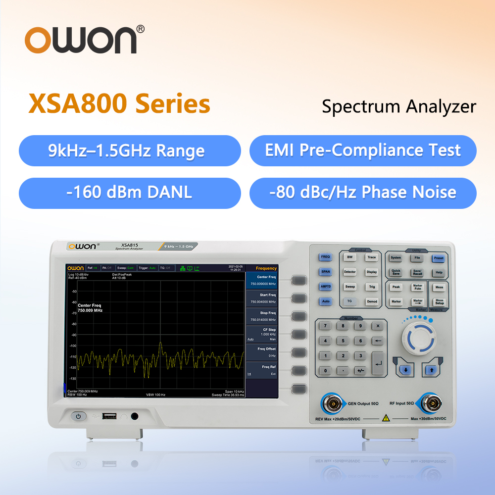 Signal Generator Spectrum Analyzer - محلل طيف OWON مع مولد تتبع