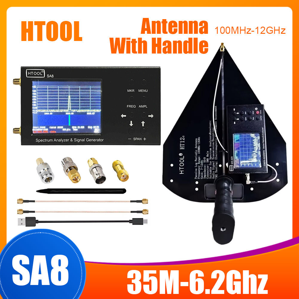 Signal Generator Spectrum Analyzer - محلل الطيف HTOOL SA8 35M-6.2Ghz مولد