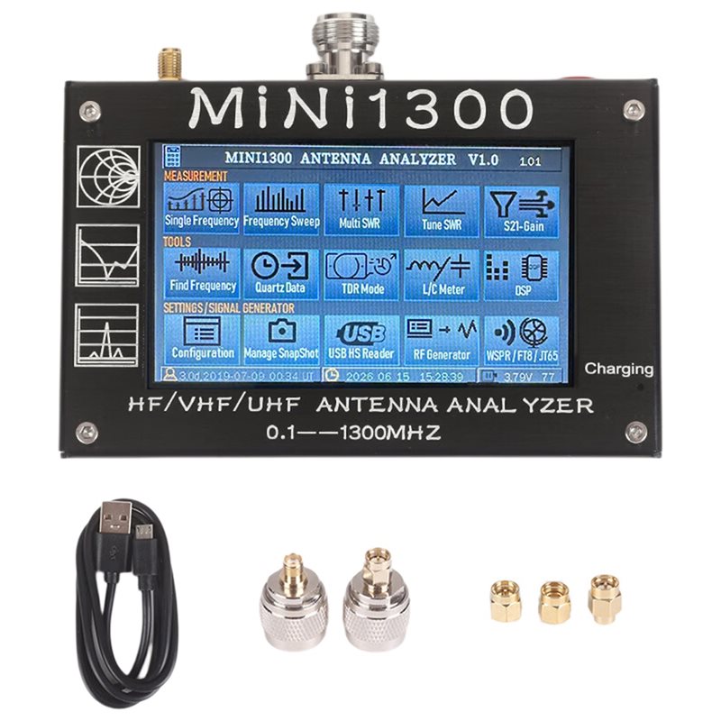 ABUI-Mini1300 محلل شبكة فيكتور - مراجعة Signal Generator Spectrum Analyzer وسعره