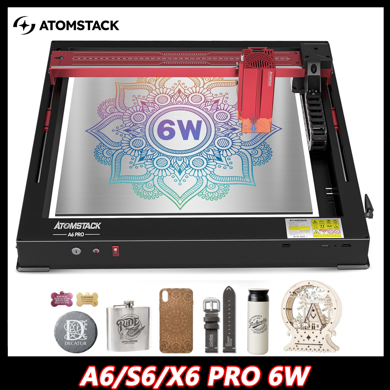 Atomstack A6 X6 S6 Pro 50 واط  - مراجعة Mini Laser Engraver Cnc Router وسعره
