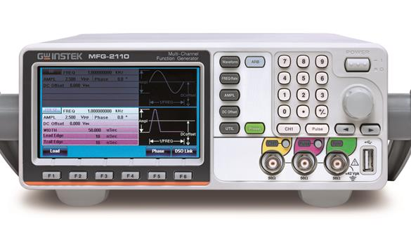 جي دبليو إنستيك MFG-2110 مولد  - مراجعة Function Arbitrary Waveform Generator وسعره