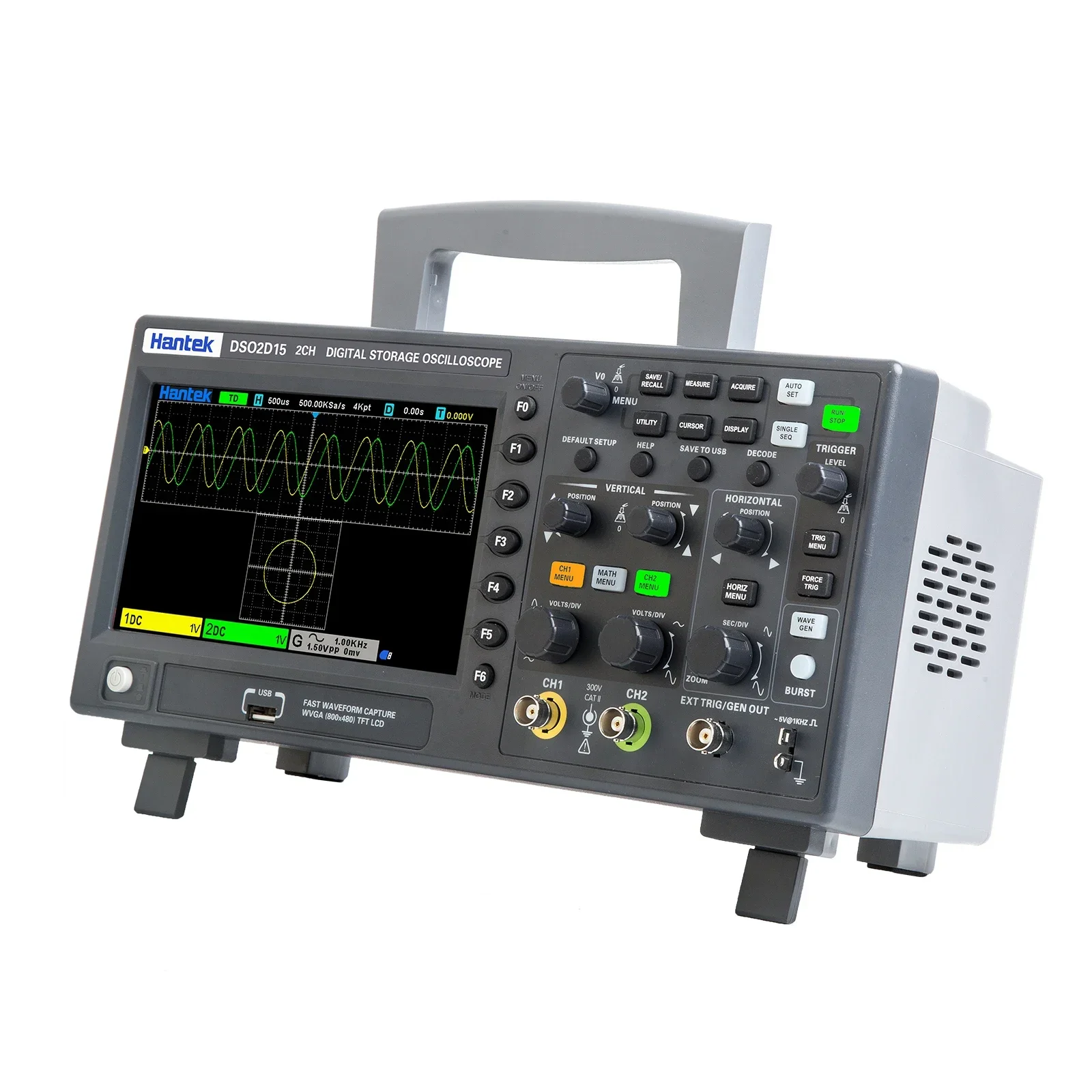 جهاز راسم ذبذبات رقمي ثنائي ال - مراجعة Digital Storage Oscilloscope 100Mhz وسعره