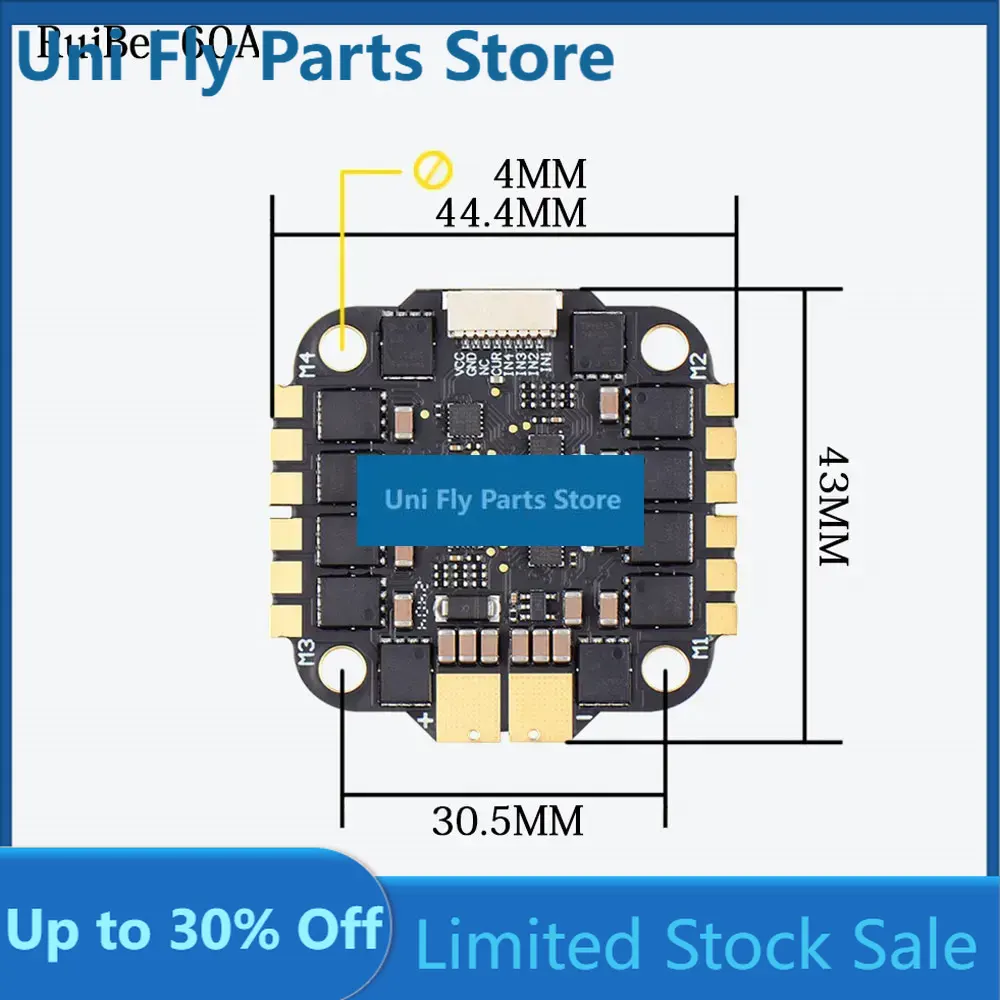 وحدة تحكم طيران مزدوجة UniFlyJ - مراجعة Fpv Flight Controller F7 Stack 60A وسعره