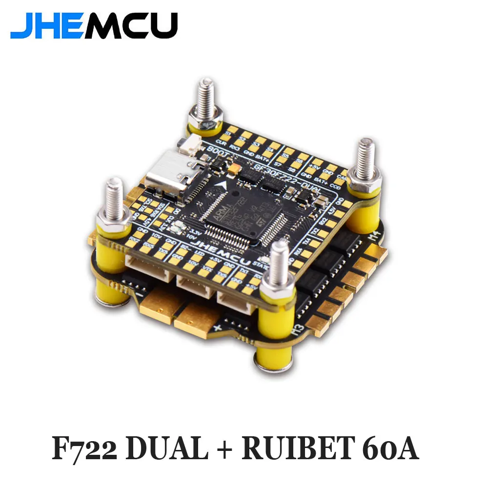 وحدة تحكم طيران مزدوجة UniFlyJ - مراجعة Fpv Flight Controller F7 Stack 60A وسعره