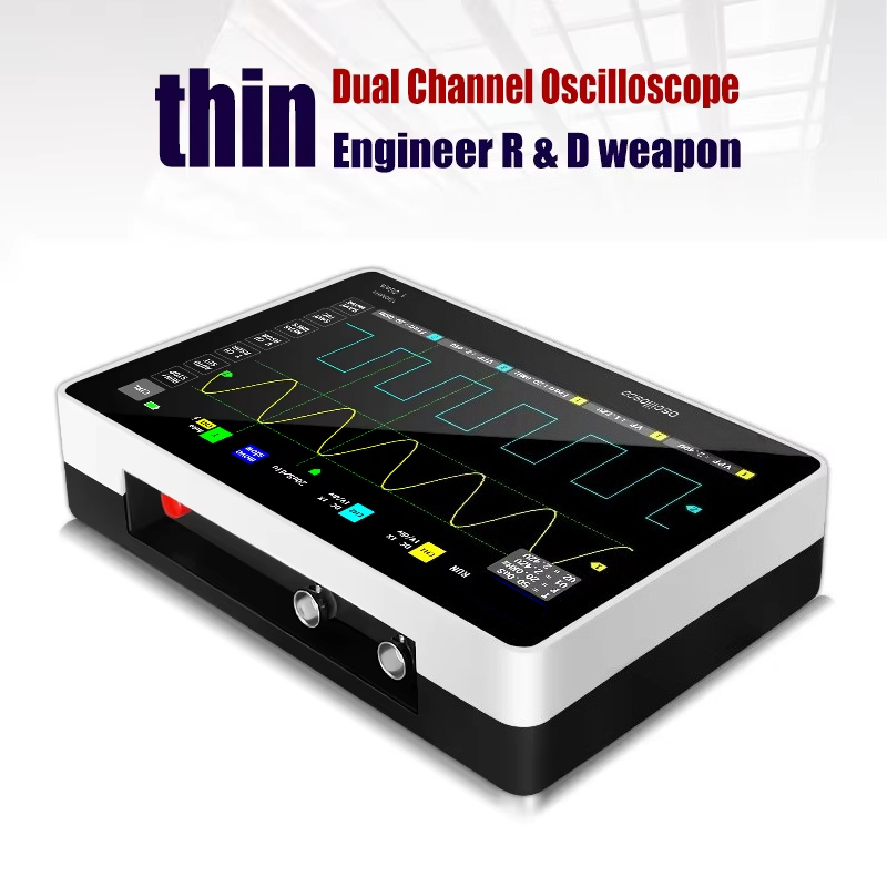 جهاز راسم ذبذبات رقمي محمول مع - مراجعة Digital Storage Oscilloscope 100Mhz وسعره